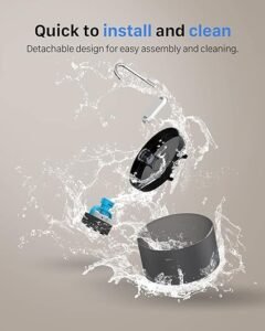 facilidad de limpiar y montar fuente giotohum